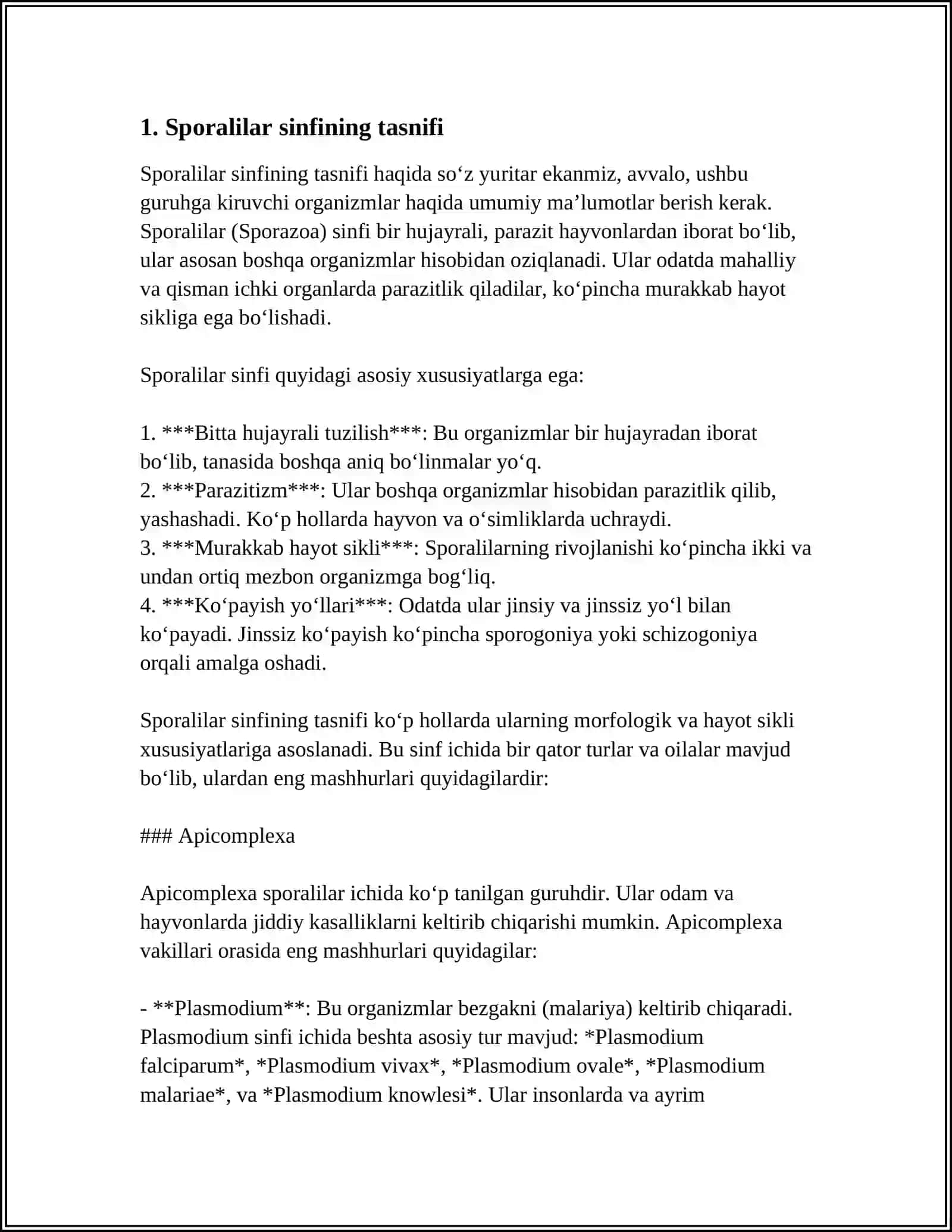 SPORALILAR SINFI 3