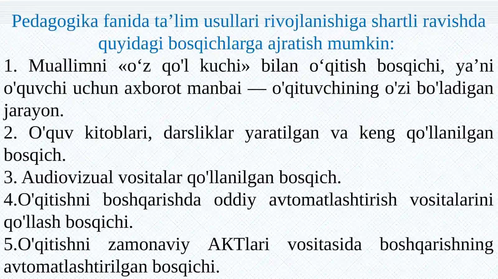 O‘qituvchining o‘quv mashg‘ulotini loyihalash faoliyati 3