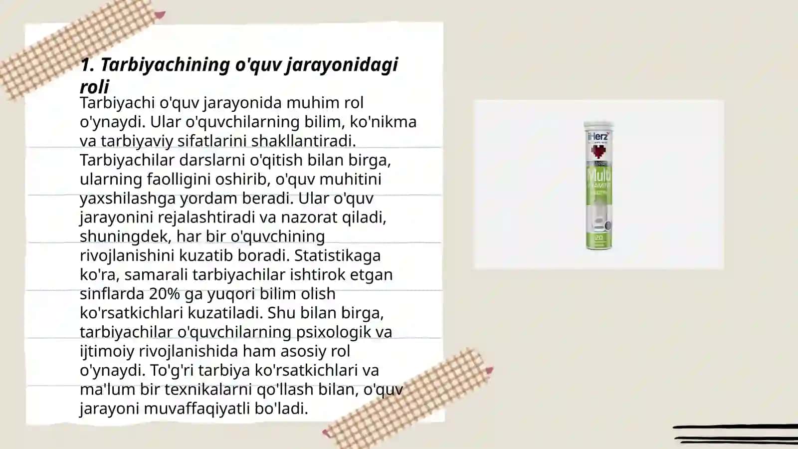 Tarbiyachining shaxsiy va kasbiy faoliyati 3