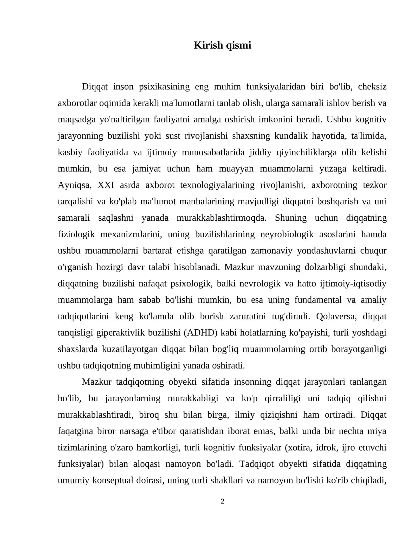Diqqatning fiziologik mehanizmlari 3