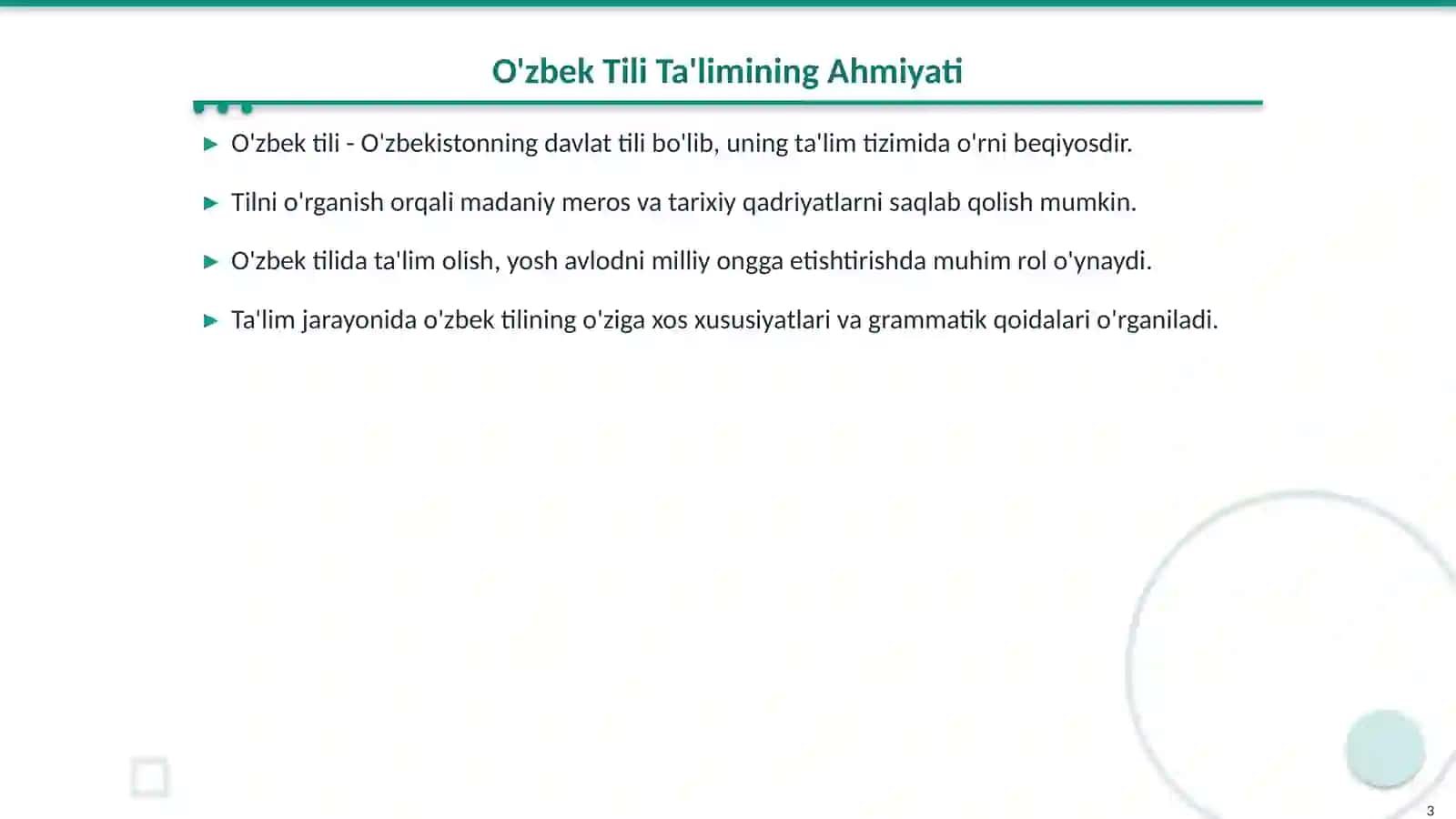 Mustaqillik Davrida O'zbek (Ona) Tili Ta'limi 3