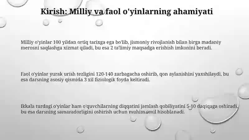 O'yinlarni Tanlash Mezonlari 3