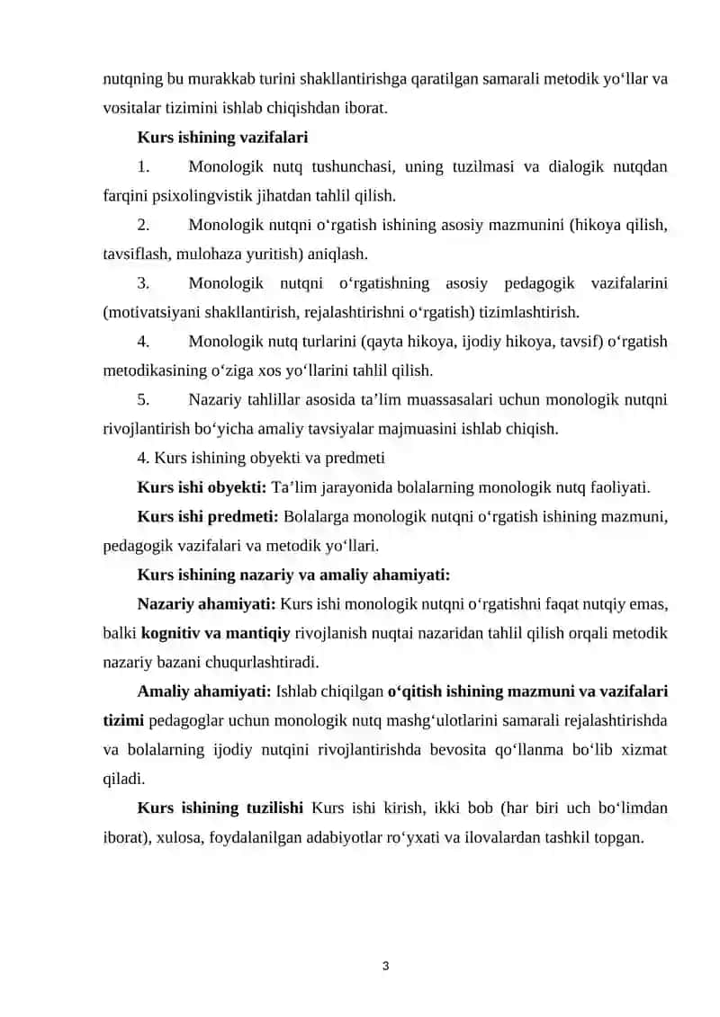 Monologik Nutqni O‘rgatish 3