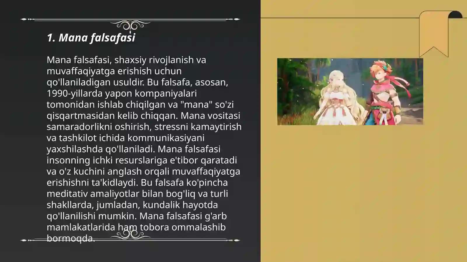 Mana falsafasi 3