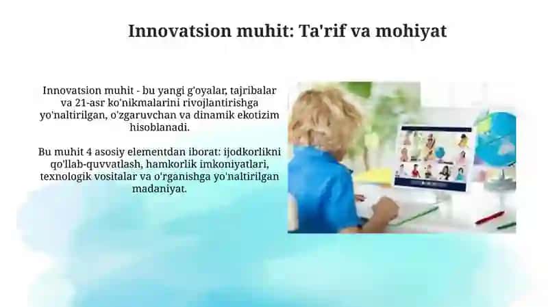 Innovatsion muhit va ijtimoiy moslashuv 3