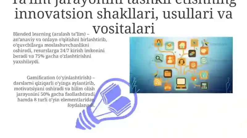 Ta'lim jarayonini tashkil etishning innovatsion shakllari 3