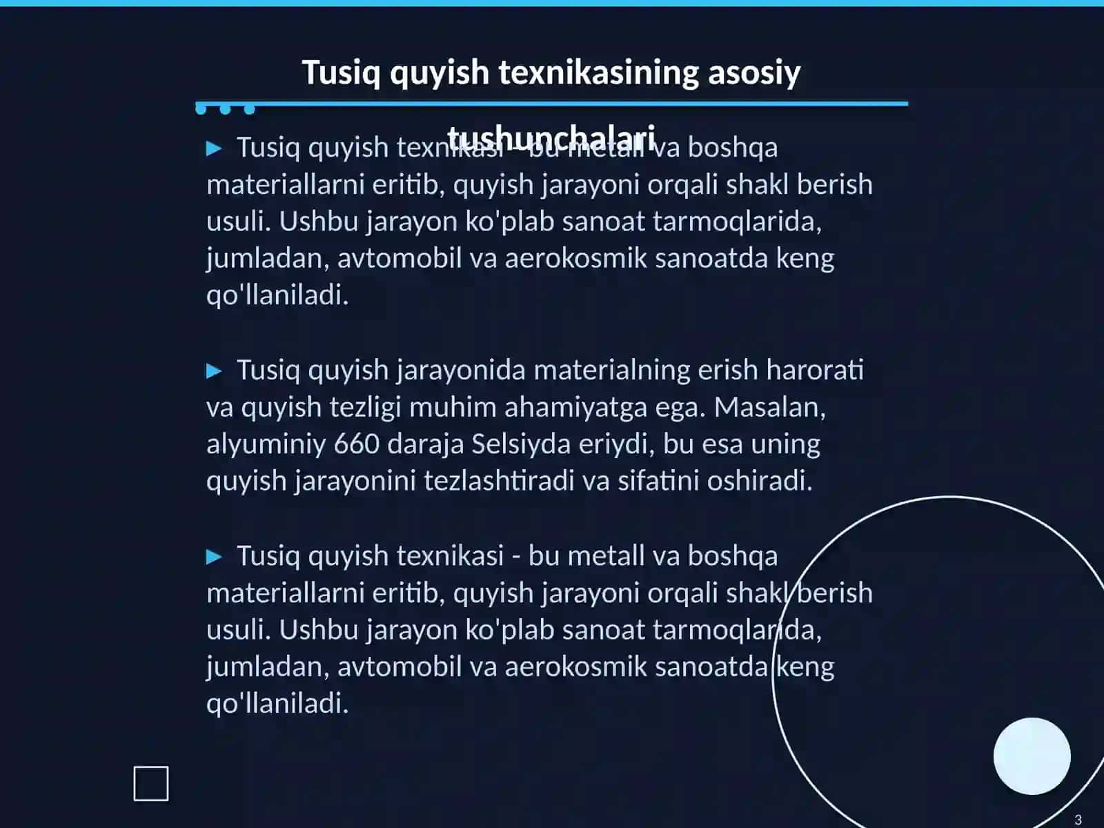 Tusiq quyish texnikasi 3