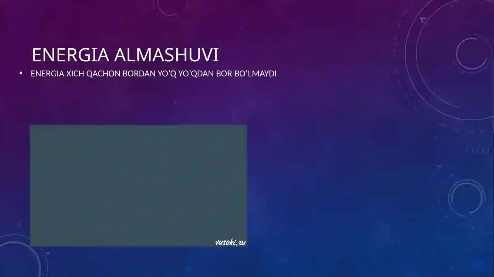 mehanikaning saqlanish-vaaylanish qonuni 3