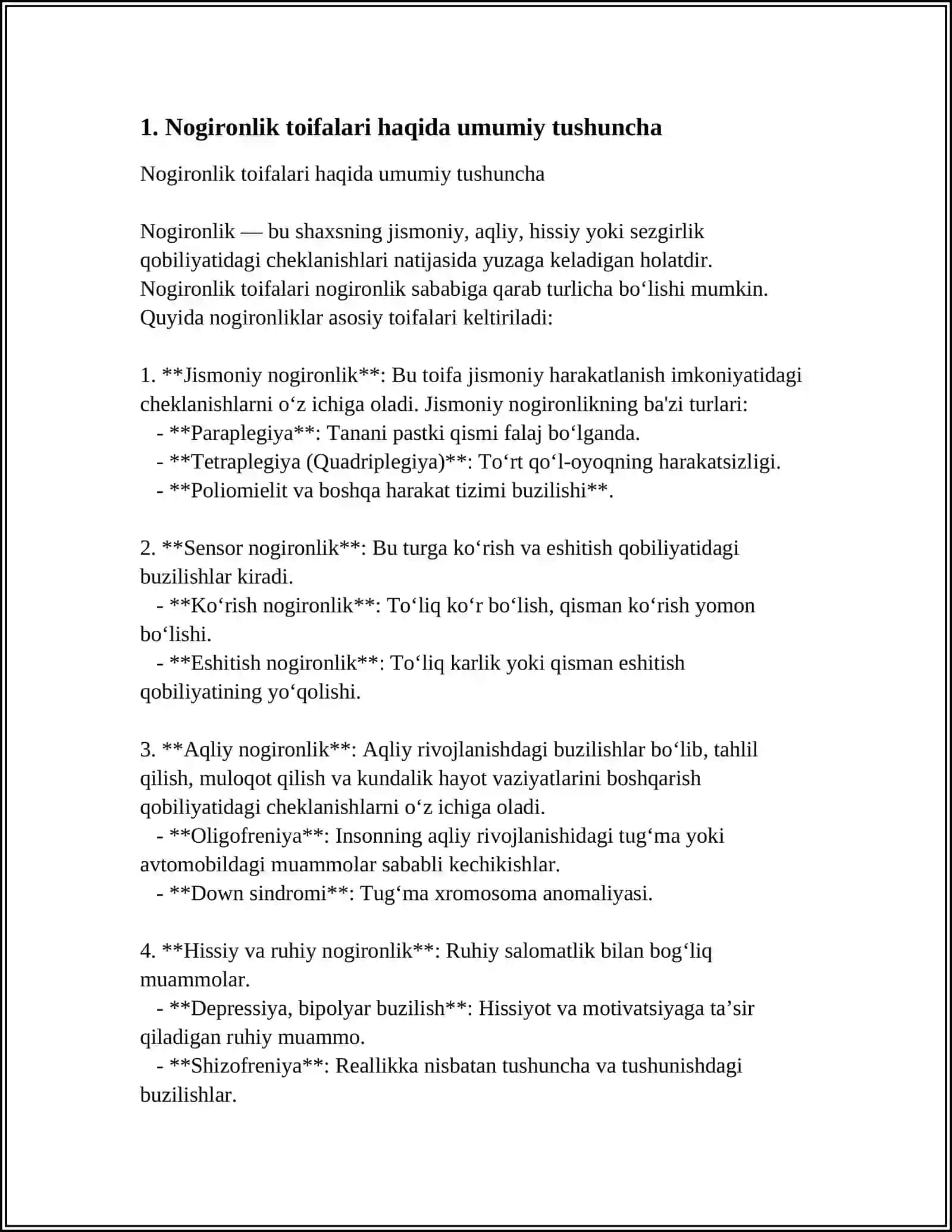 NOGIRONLIK TOIFALARI XAQIDA 3