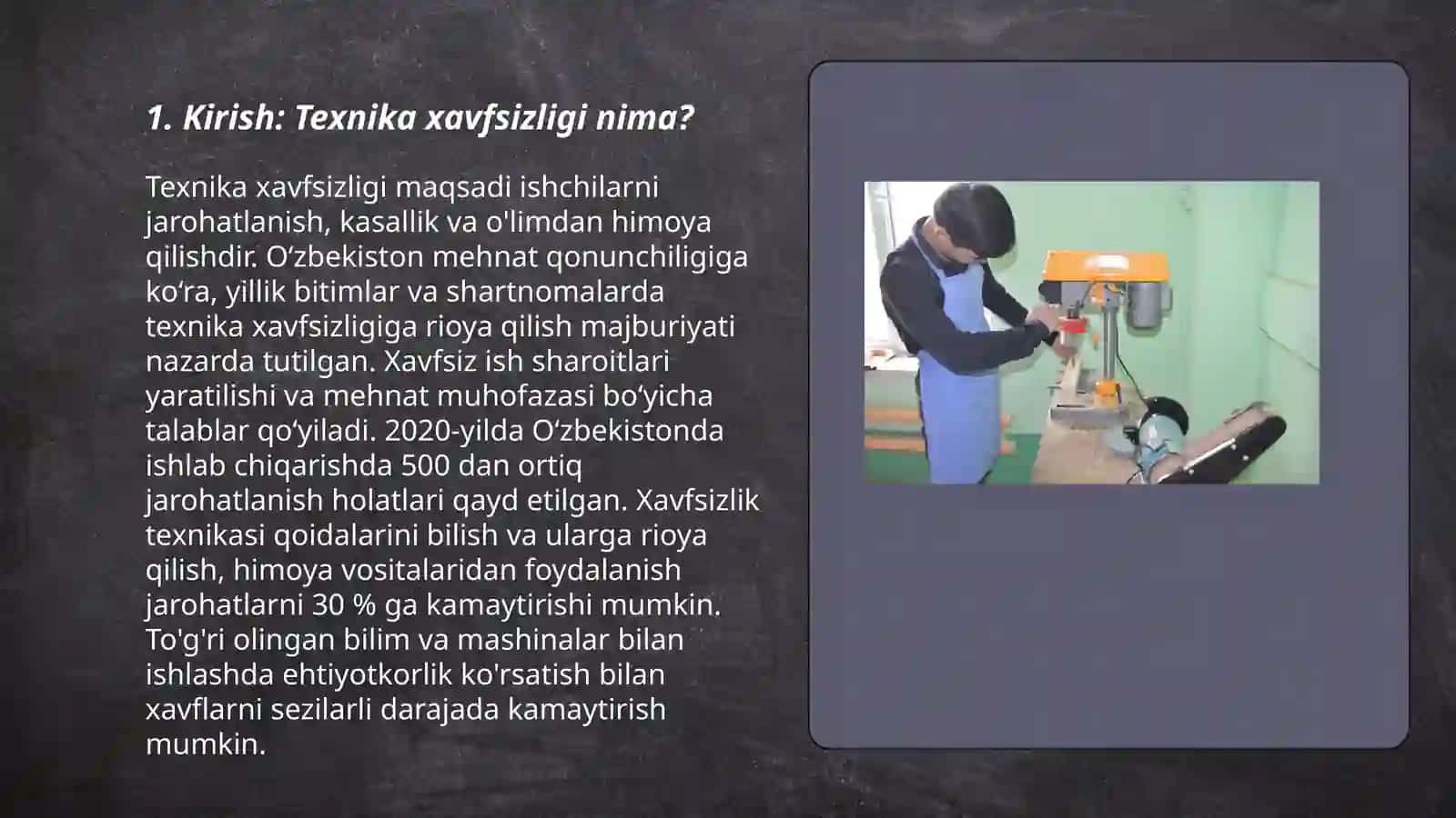 Texnika xafsizligi qoidalari 3
