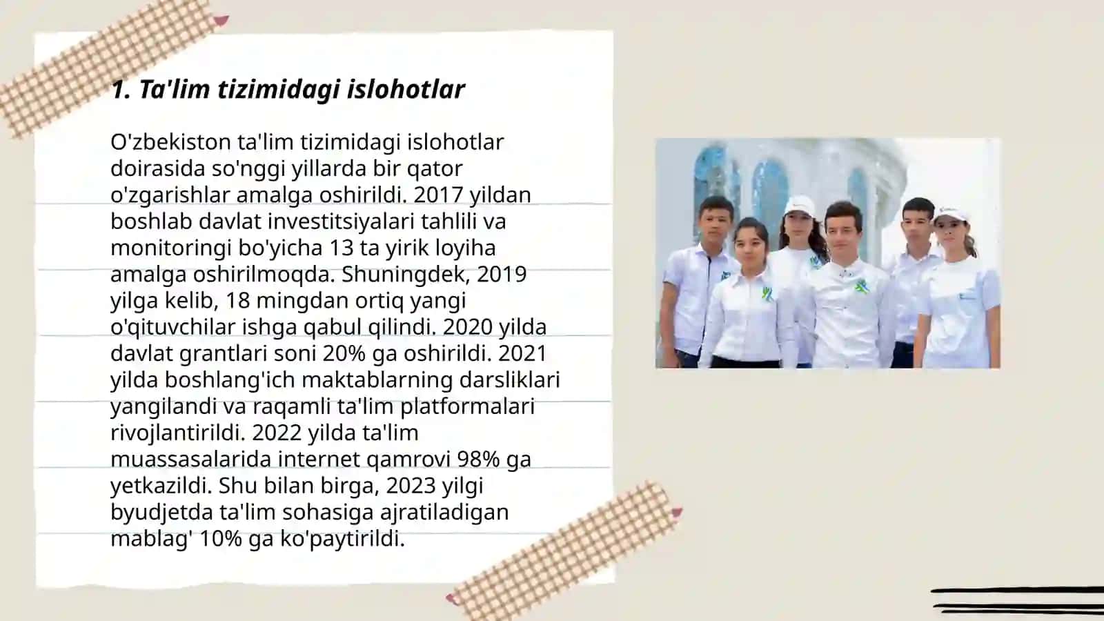 Ta'lim tizimidagi islohotlar 3