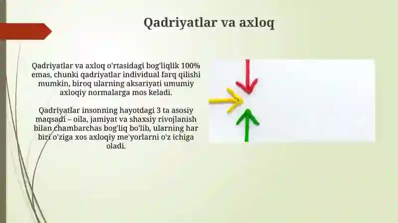 Qadriyatlar va axloq 3