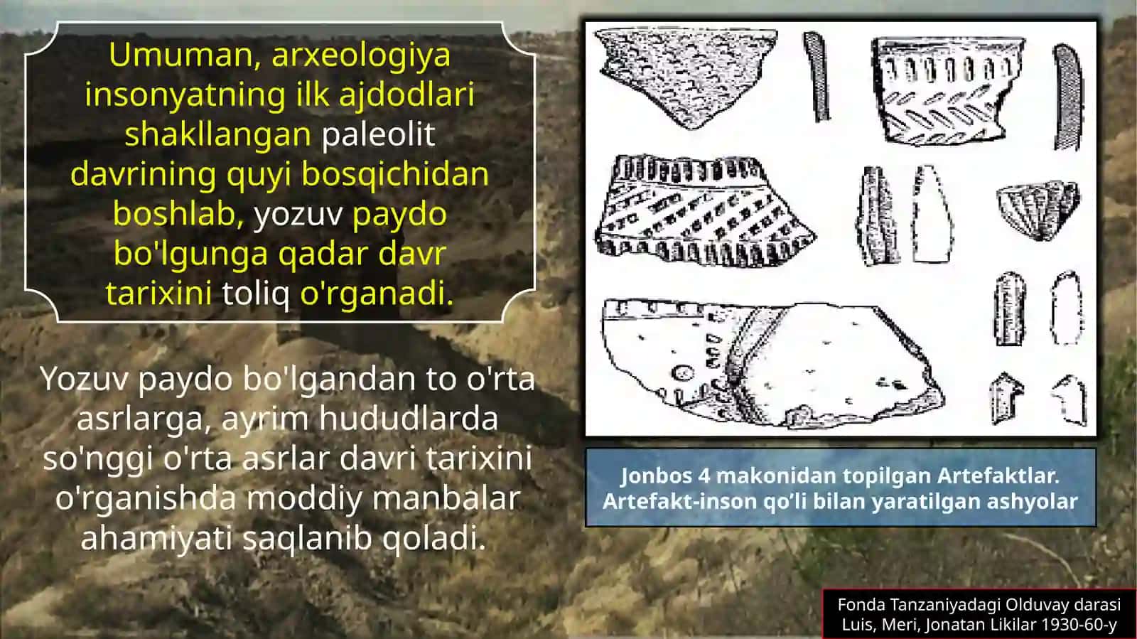 Arxeologik materiallar tarixiy manba sifatida 3