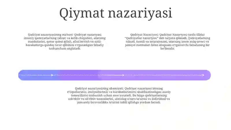 Qadriyat Nazariyasi 3