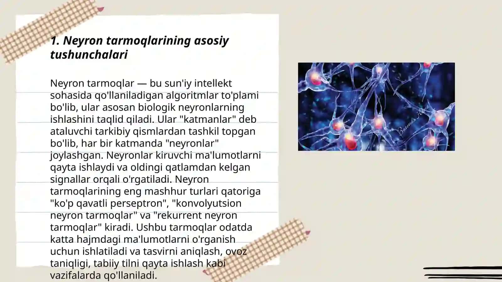 Inson neyron tarmoqlari 3