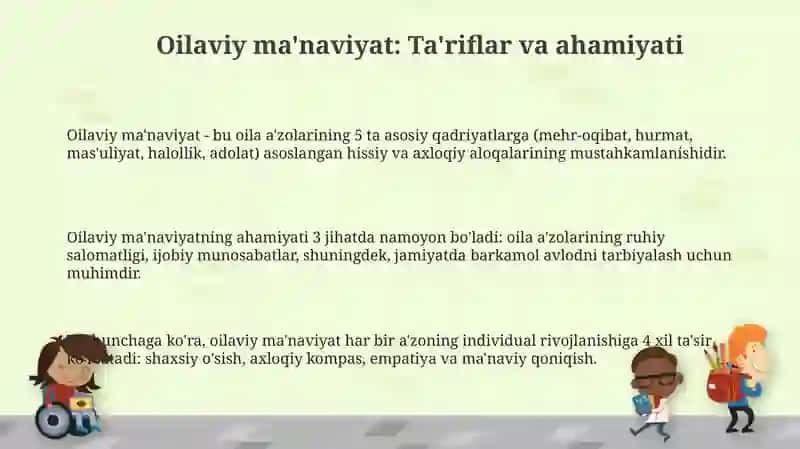 Oilaviy ma'naviyat 3