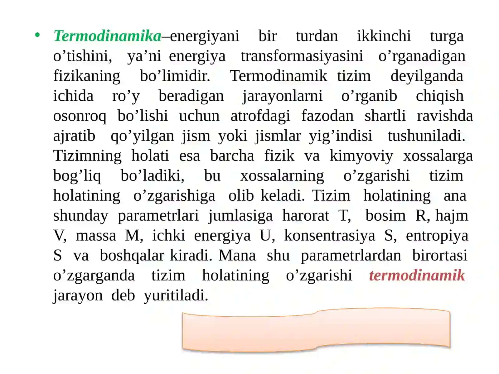 Biologik jarayonlar termodinamikasi 3