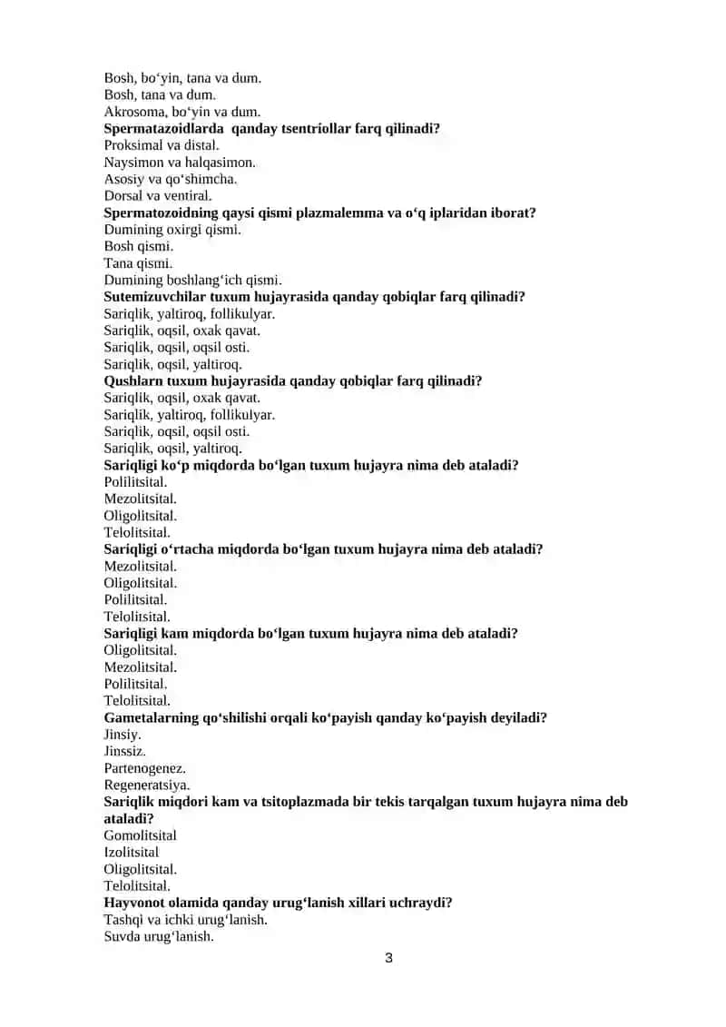 Gametogenez 3