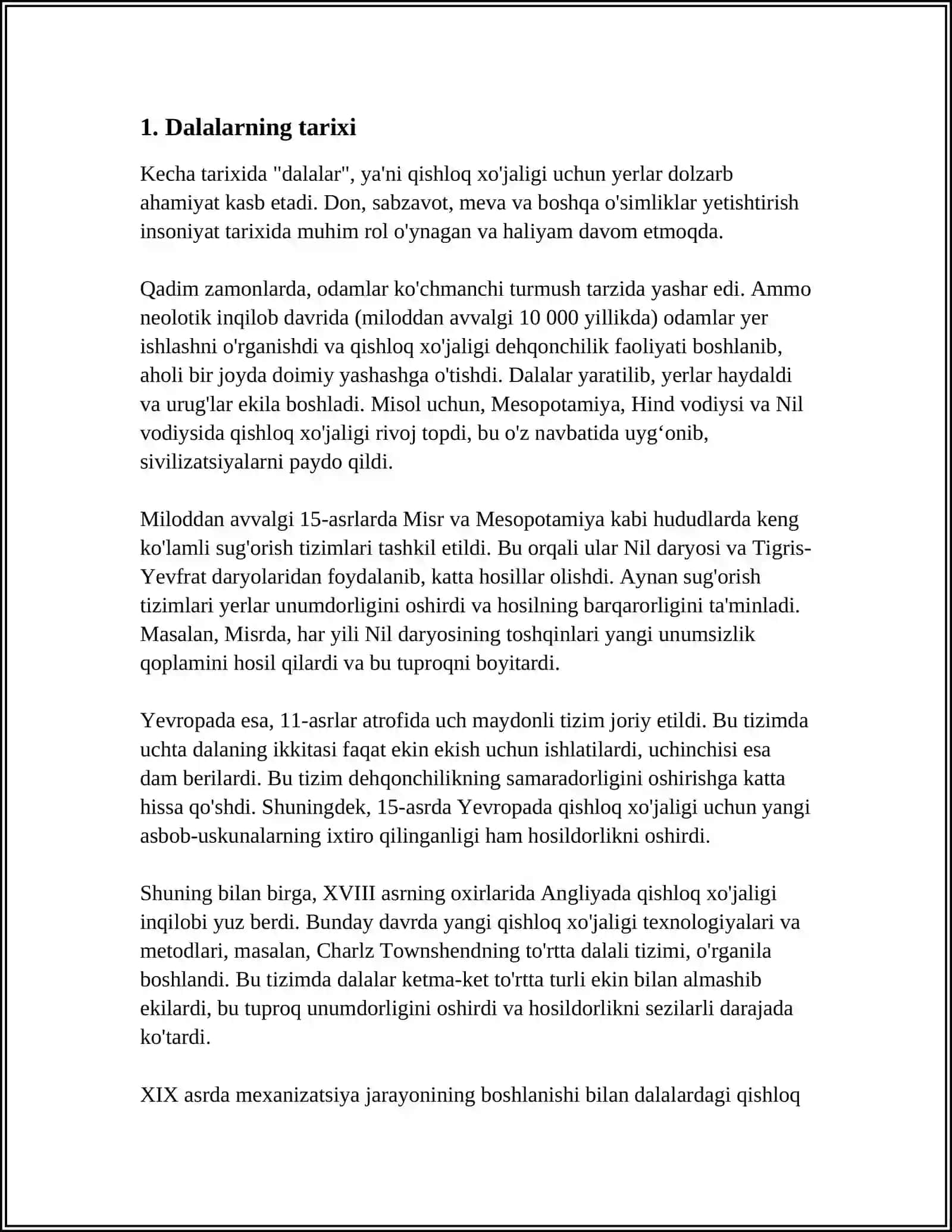 OTAMDAN QOLGAN DALALAR ASARIDAN TUSHUNGANLARIM 3