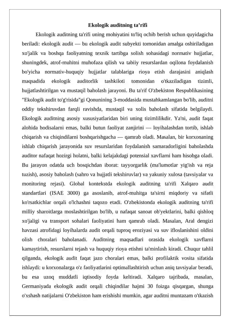 Ekologik audit 3
