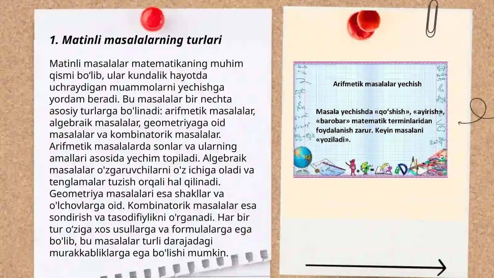 Matinli masalalar 3