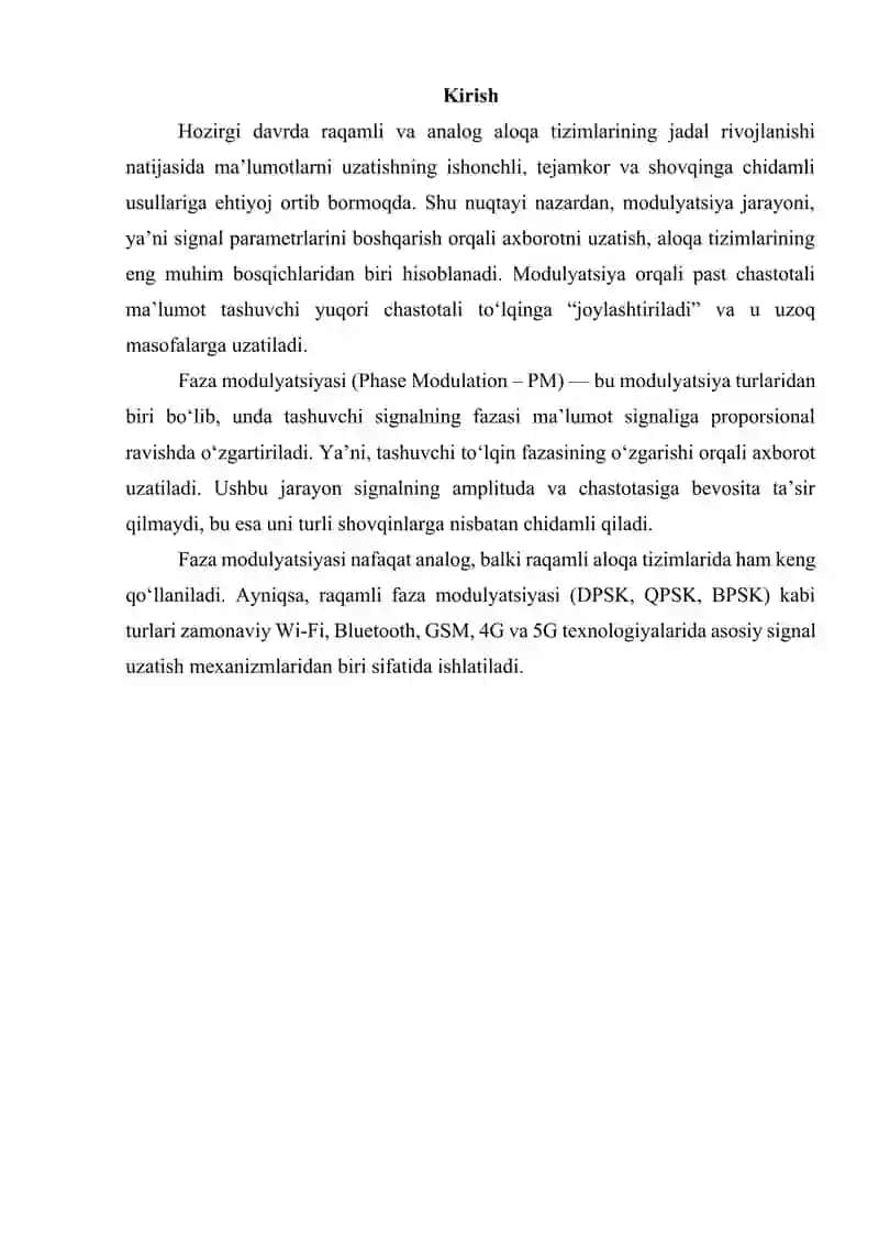 Faza modulyatsiyasi (PM) prinsipi va qo'llanilishi 3