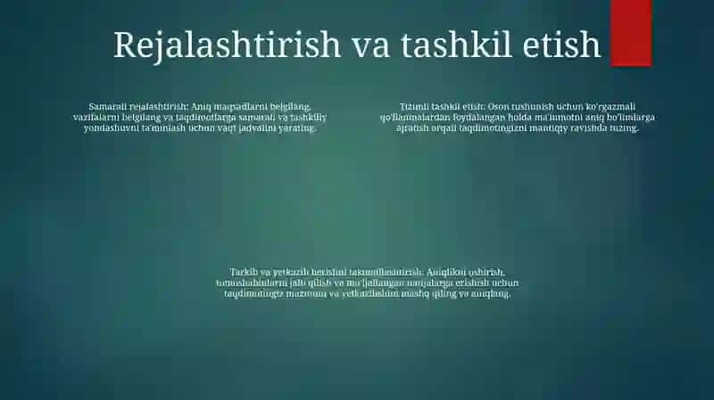 Taqdimot Tayyorlash 3