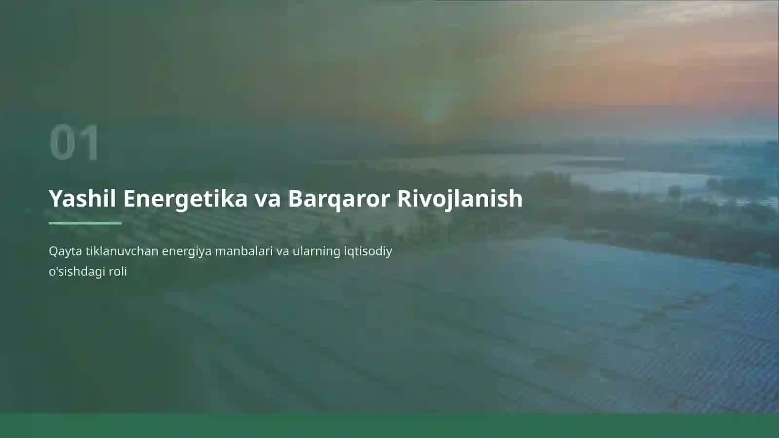 YASHIL ENERGETIKA 3