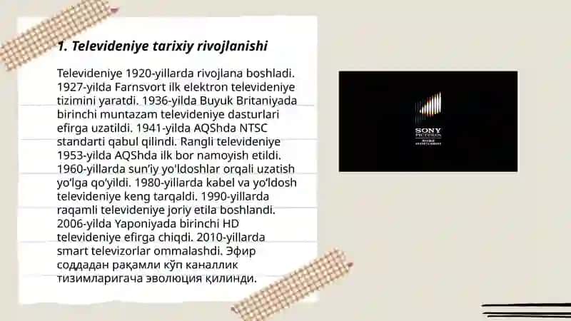 Televideniye - ko'ngilochar sanoat sifatida 3