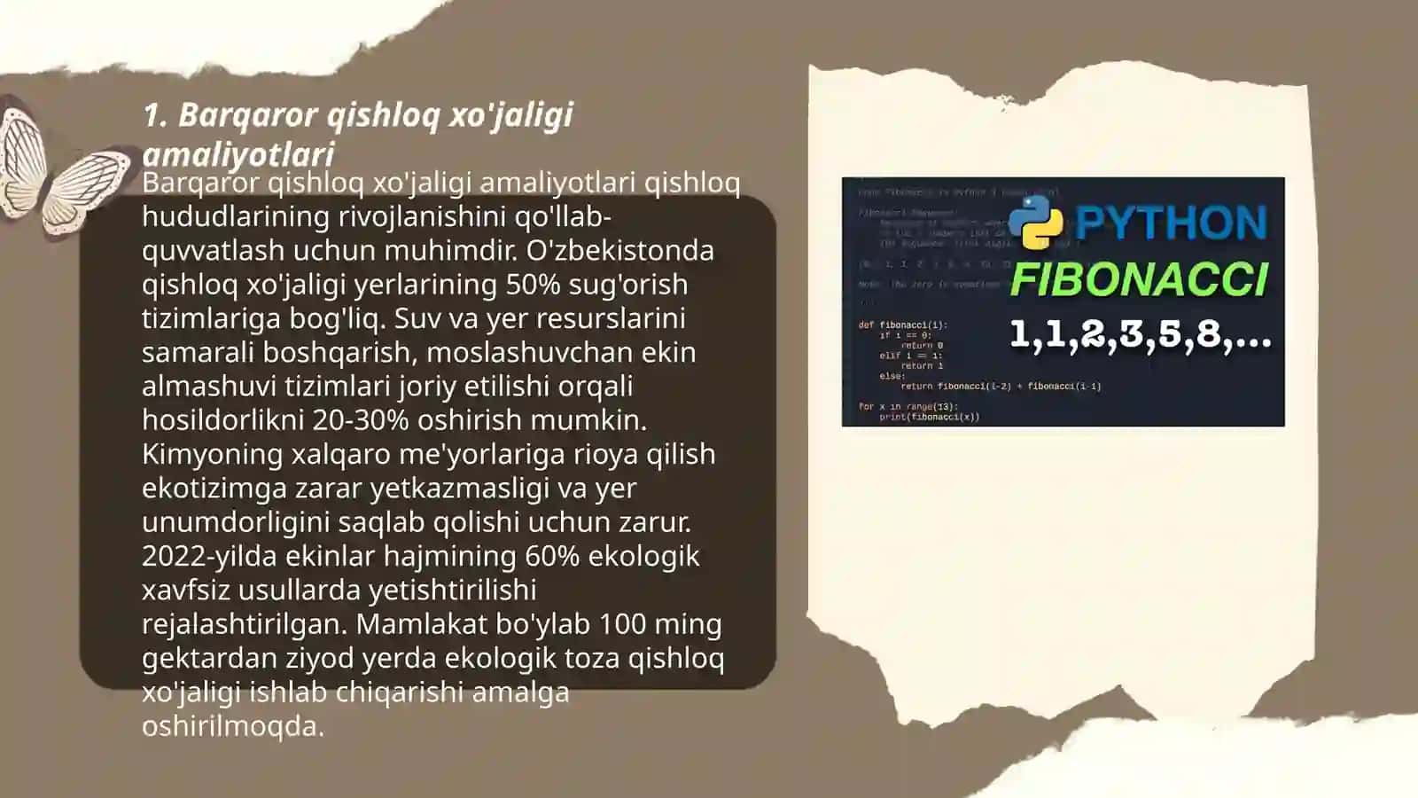 Barqaror qishloq xo'jaligi amaliyotlari 3