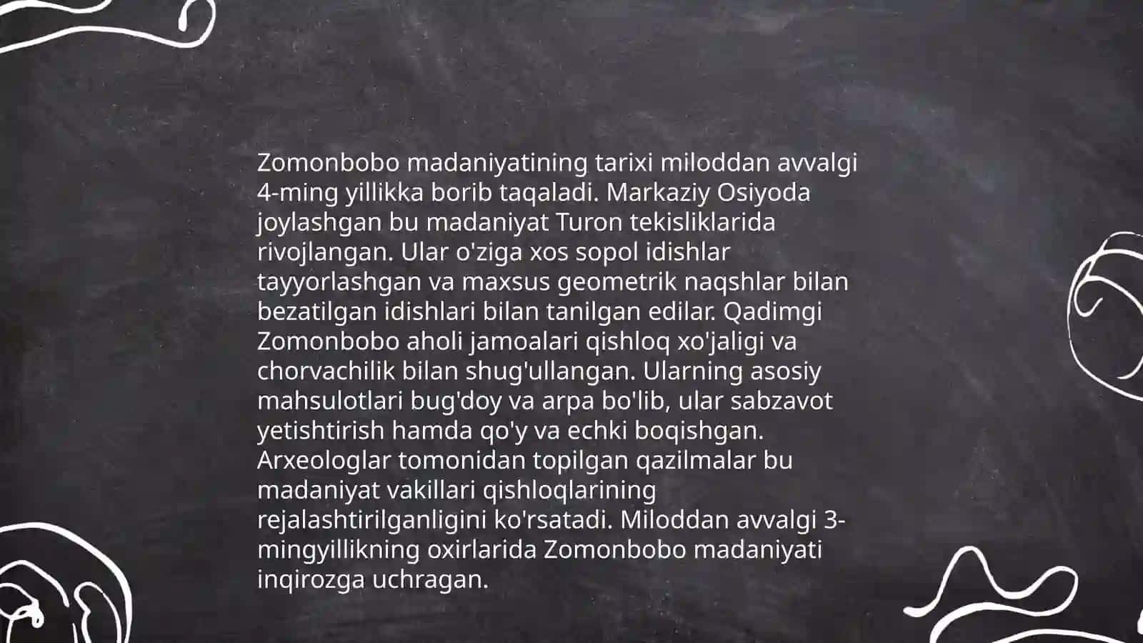 Zomonbobo madaniyati 3
