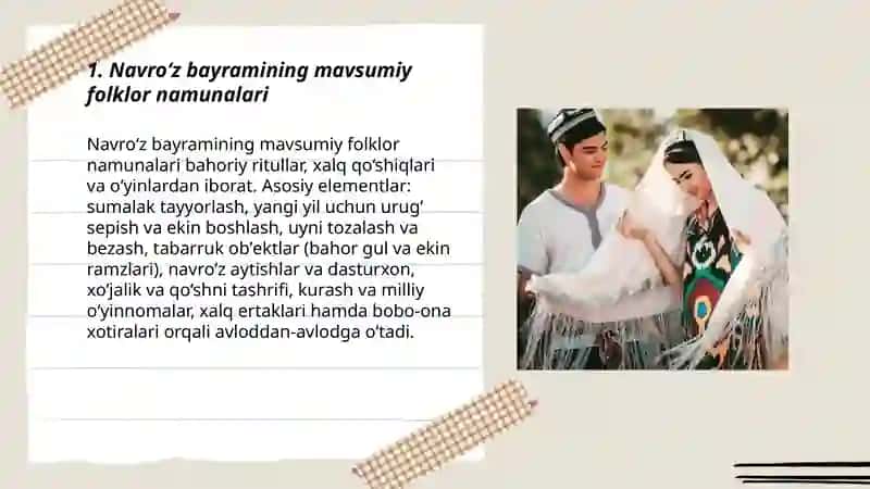 Navro‘z bayramining mavsumiy folklor namunalari 3