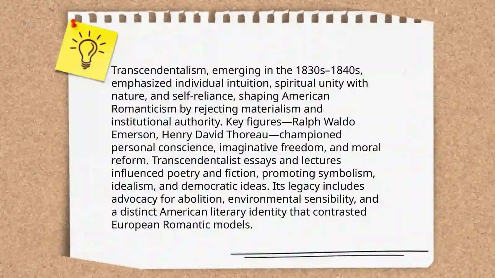 The American literary Romanticism period 3