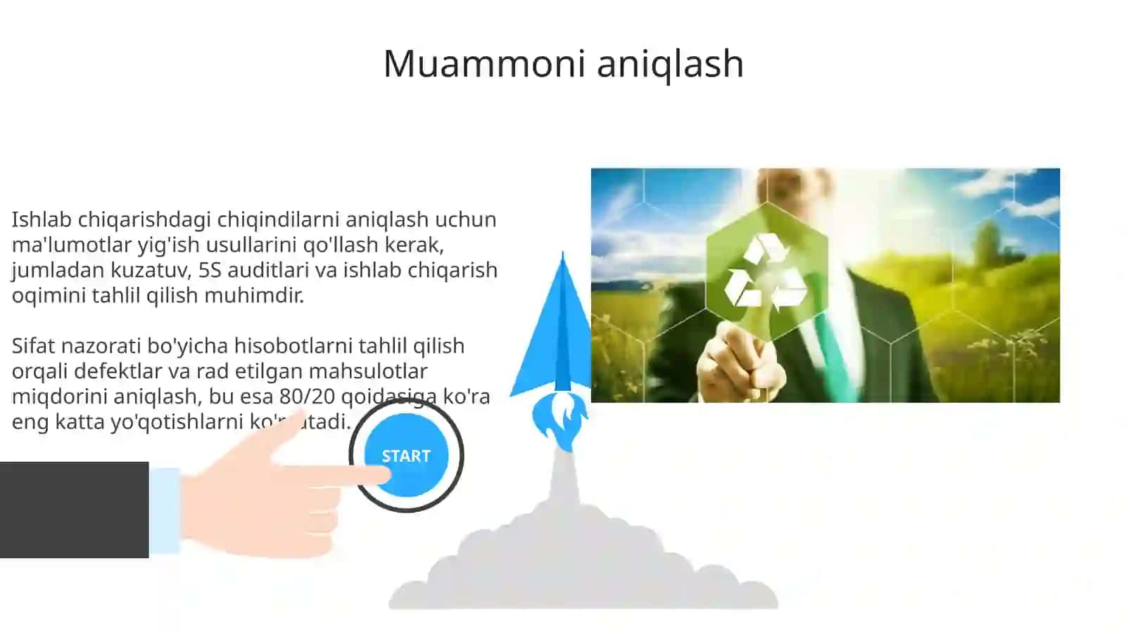 Muammoni aniqlash va joriy vaziyatni baholash 3