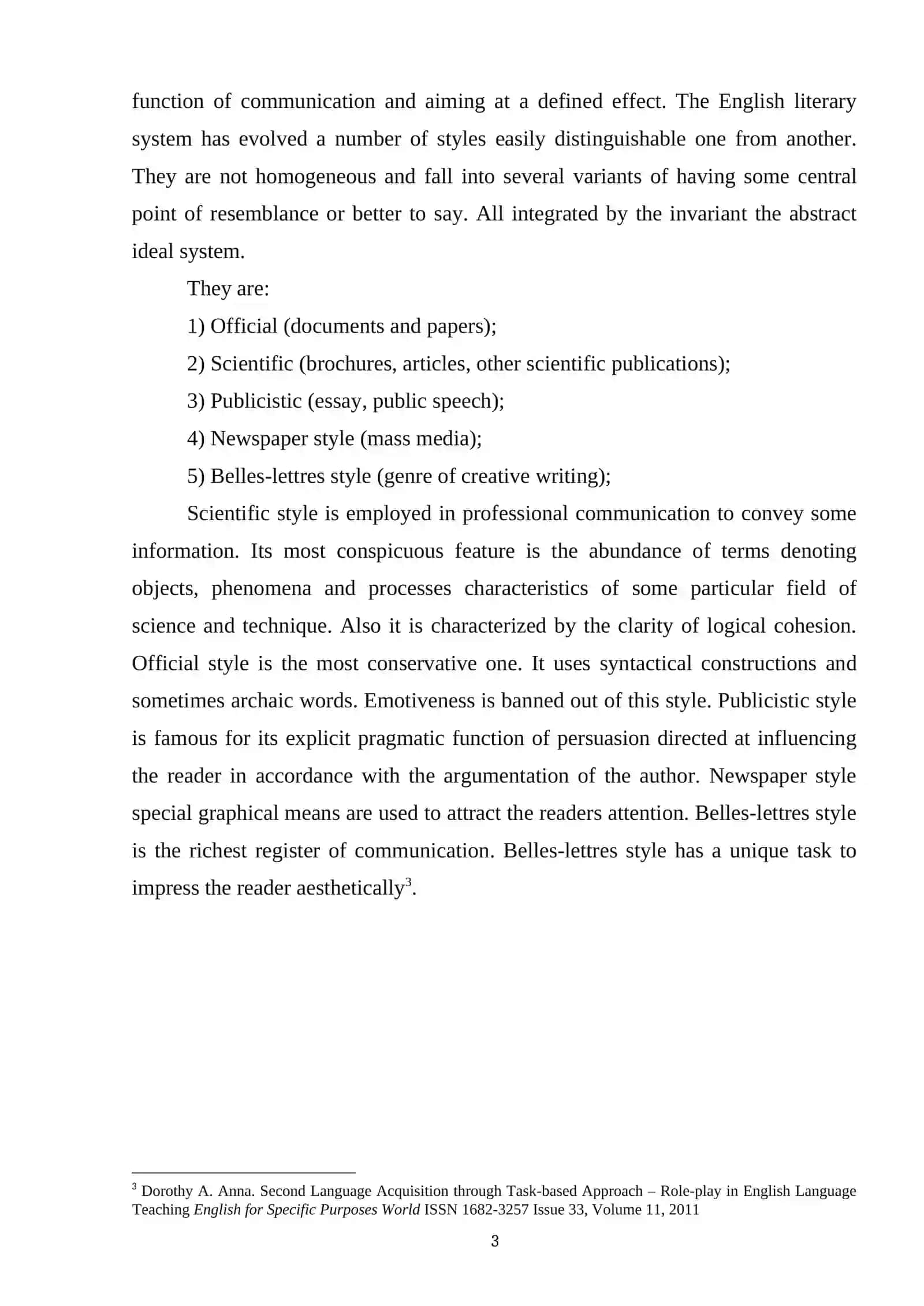 PECULIARITIES OF TEACHING MATERIALS AND RESOURCES IN TEACHING DIFFERENT LEARNING STYLE 3