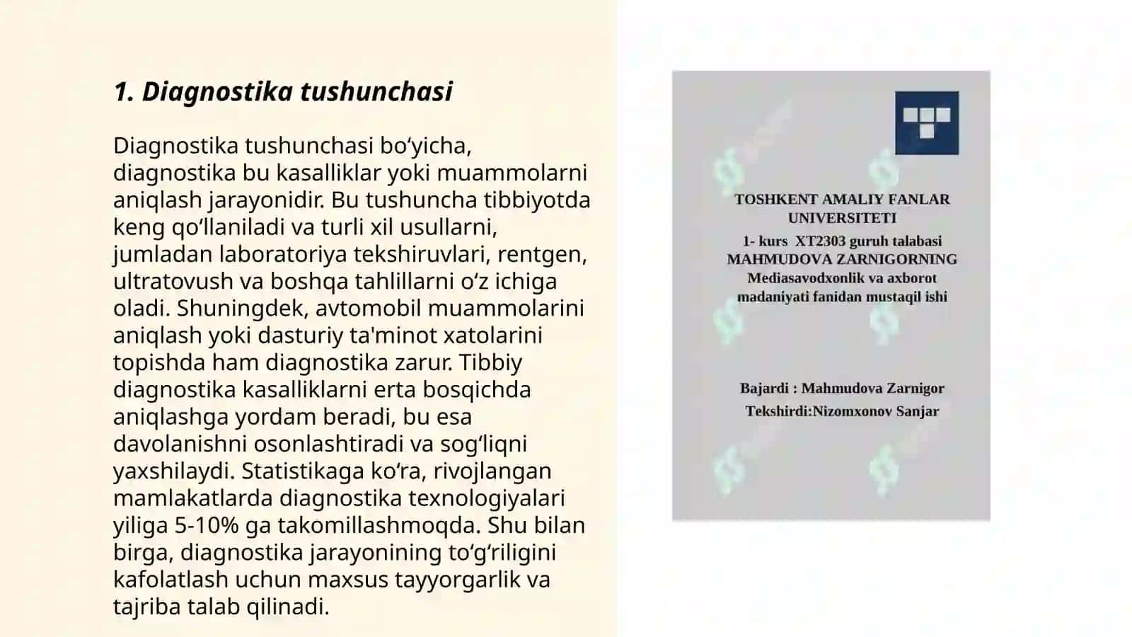 Pedagogik diagnostika 3