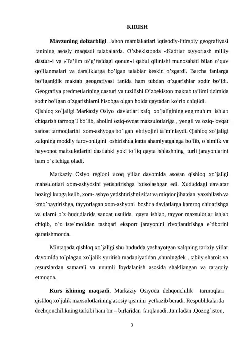 MARKAZIY OSIYONING XALQ XO’JALIGI 3