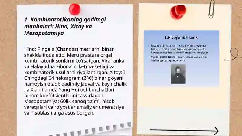 Kombinotorika fani rivojlanish tarixi 3
