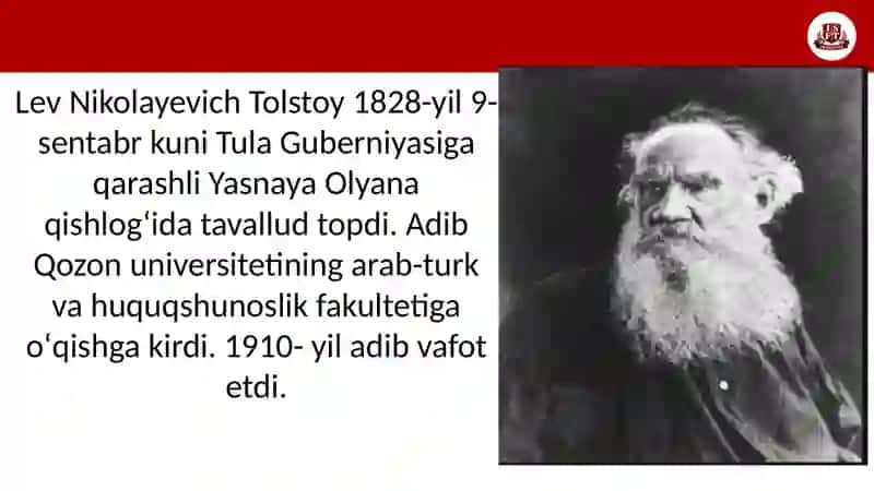 Lev Tolstoy iqrornoma 3