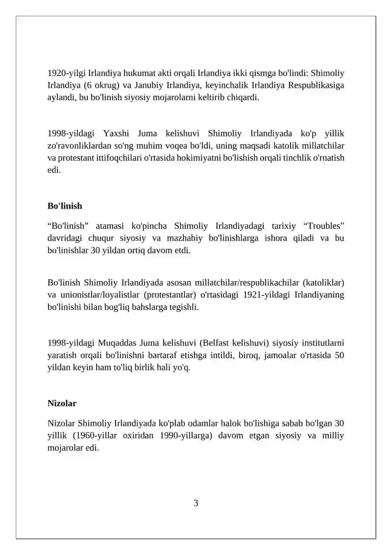 Shimoli irlandiya 3