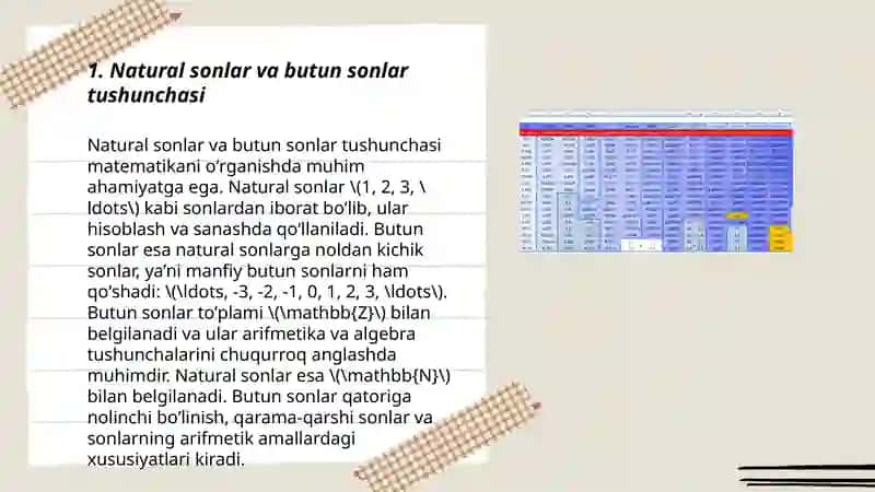 Nomanfiy butun sonlar toʻplamining xossalari 3