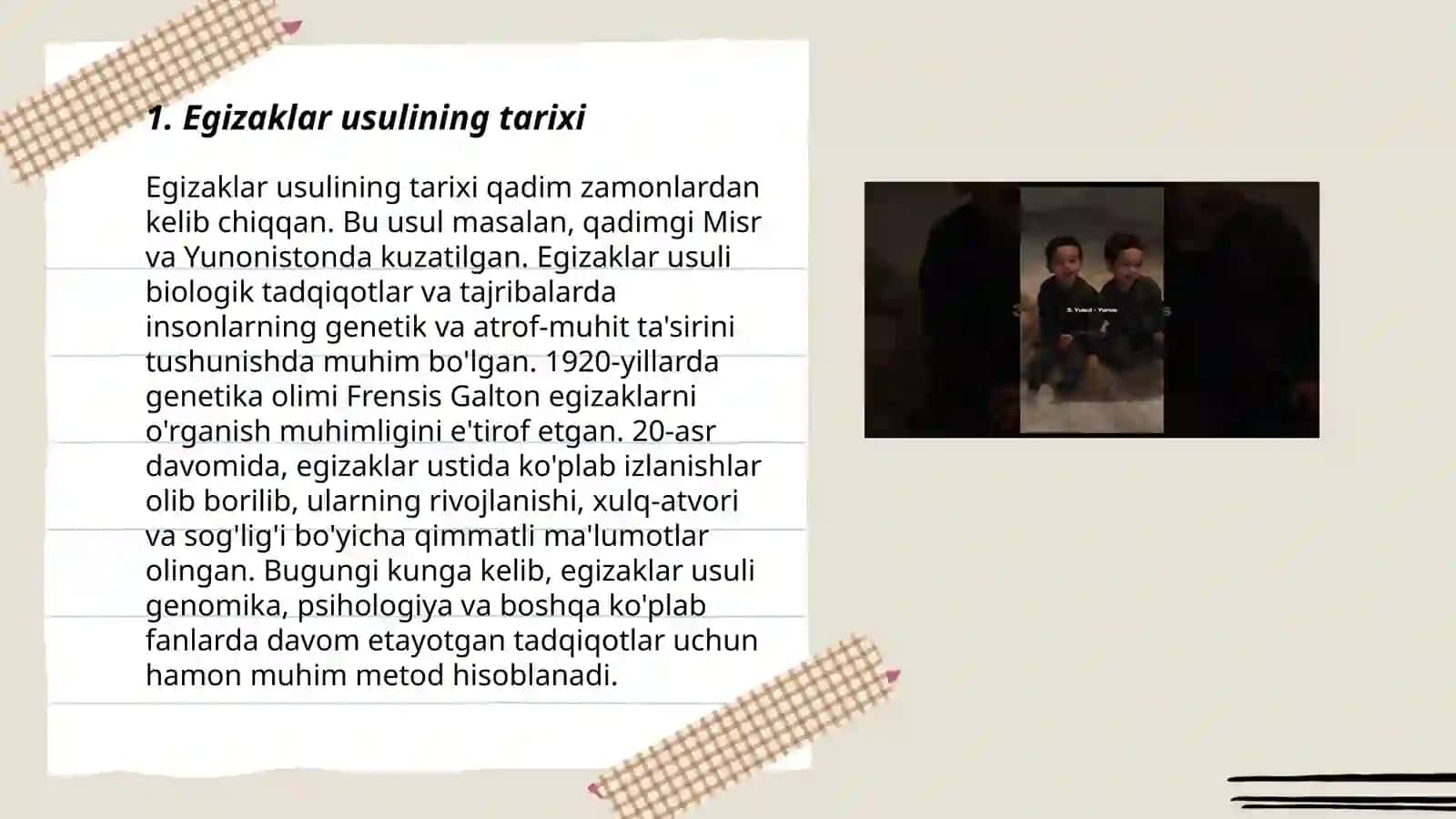 Egizaklar Usuli 3