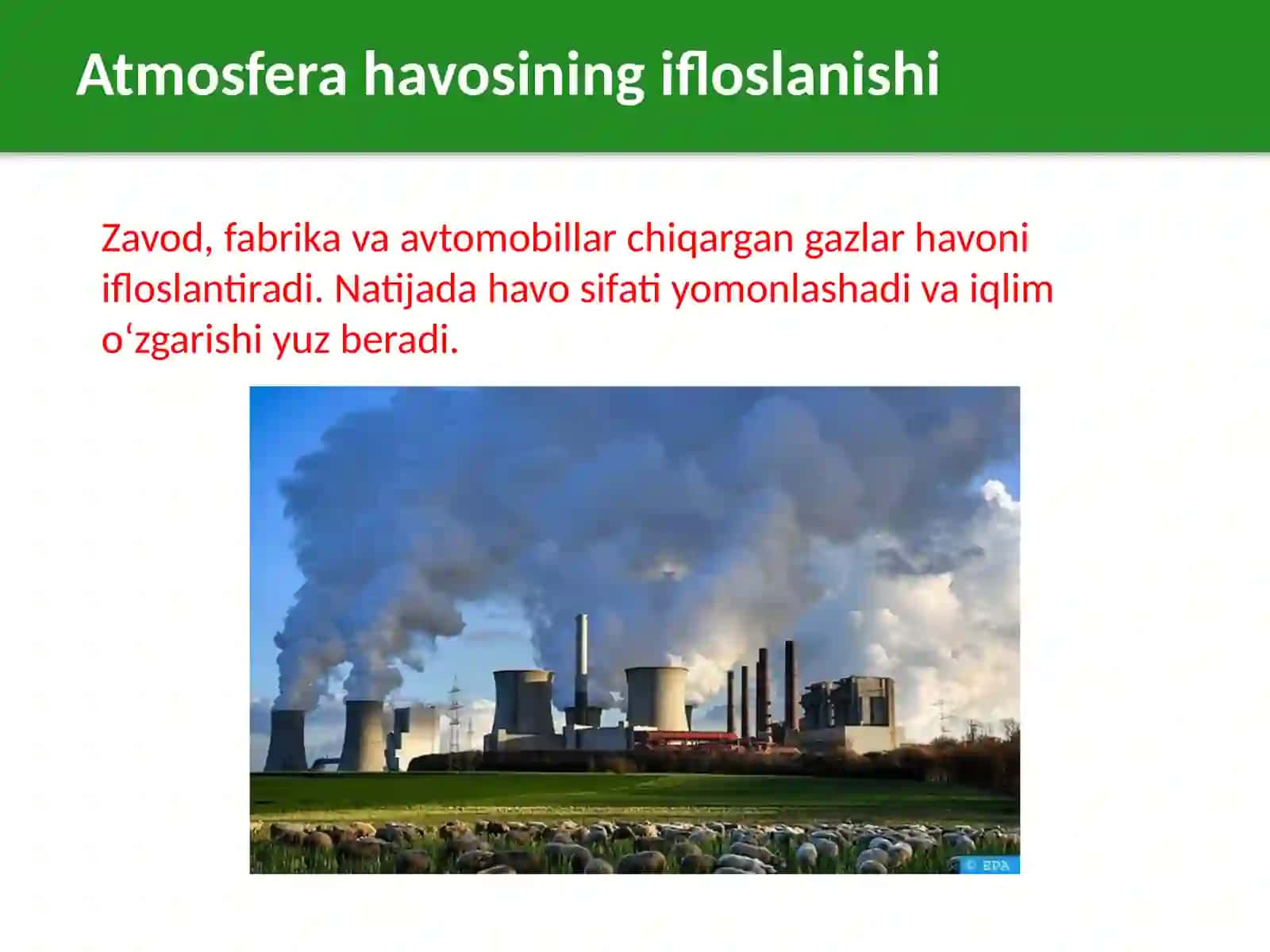 Inson faoliyatining tabiatga ta’siri va tabiatning javobi 3