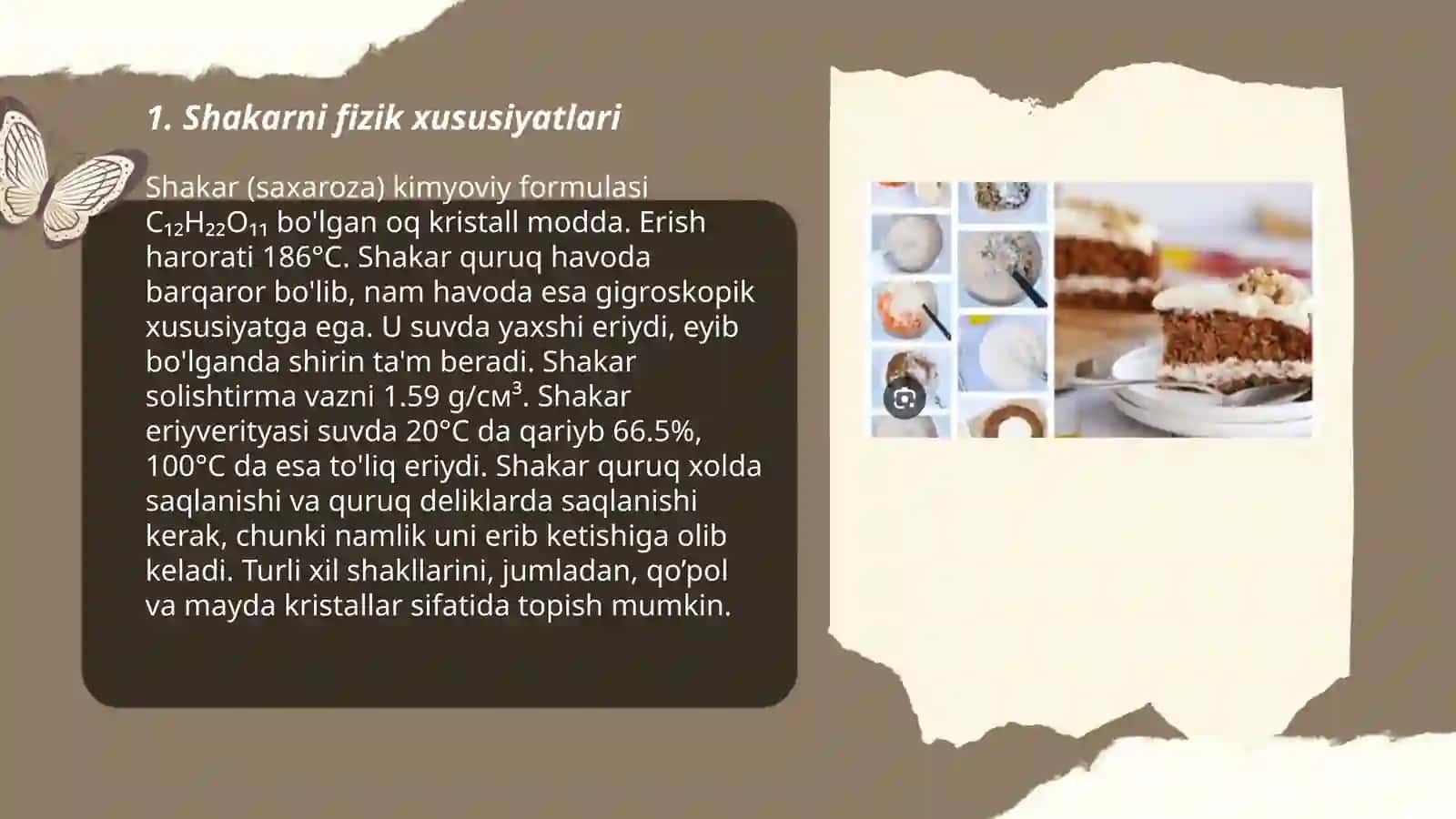 Shakarni sifatini aniqlash 3