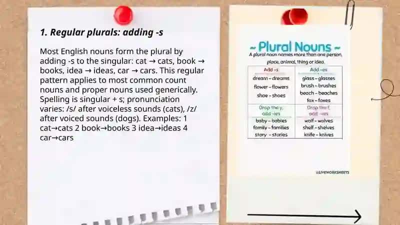 Plural form of nouns 3