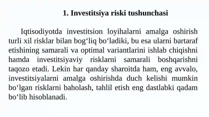 Investitsiyariski 3