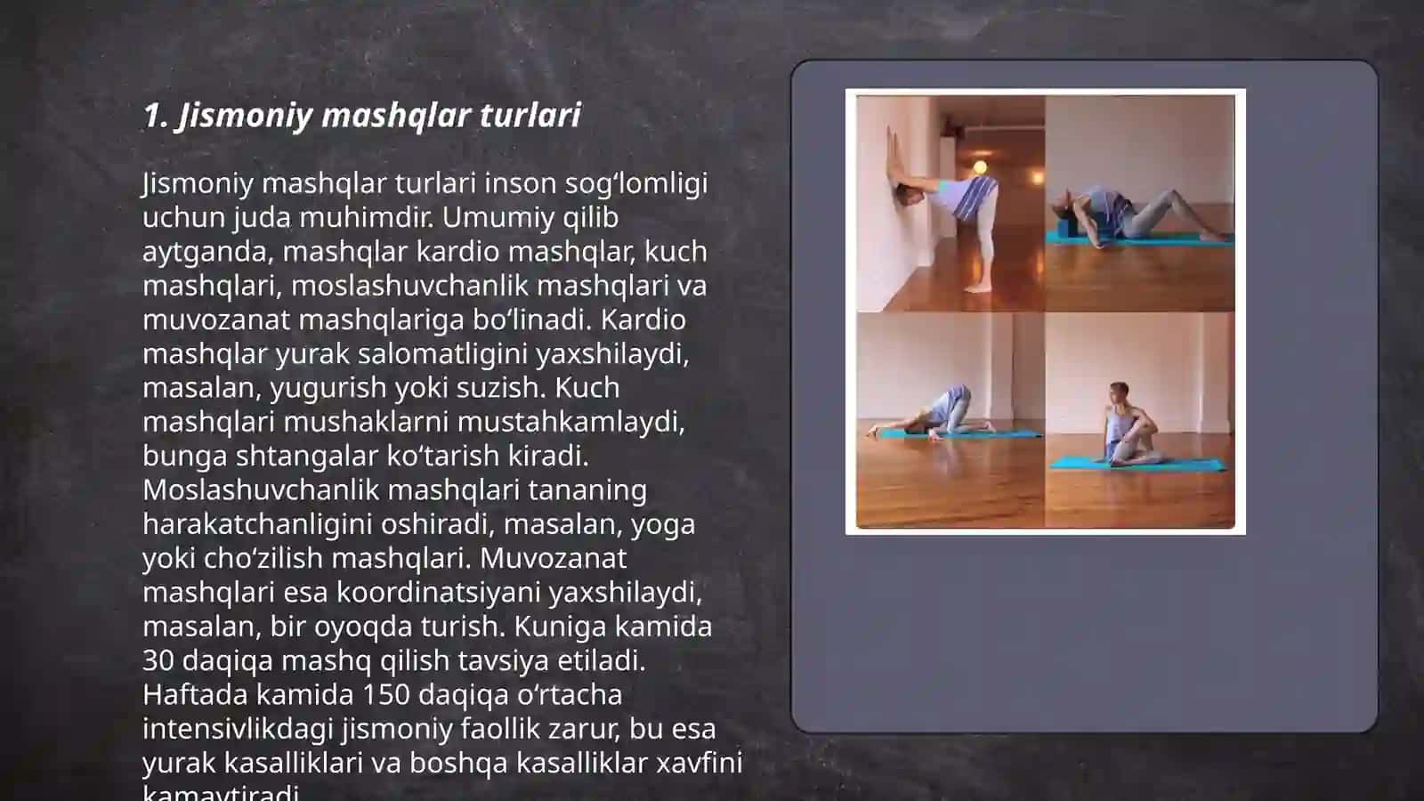 Jismoniy Mashqlar 3