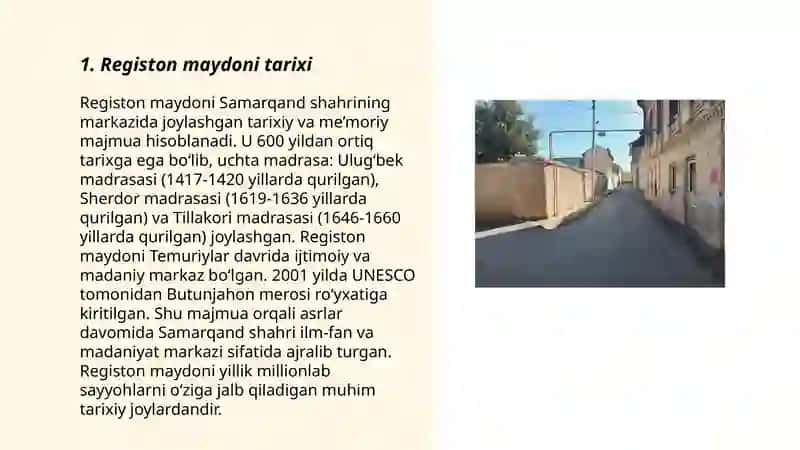Registon orqa tarafidagi eski shahar hududi 3