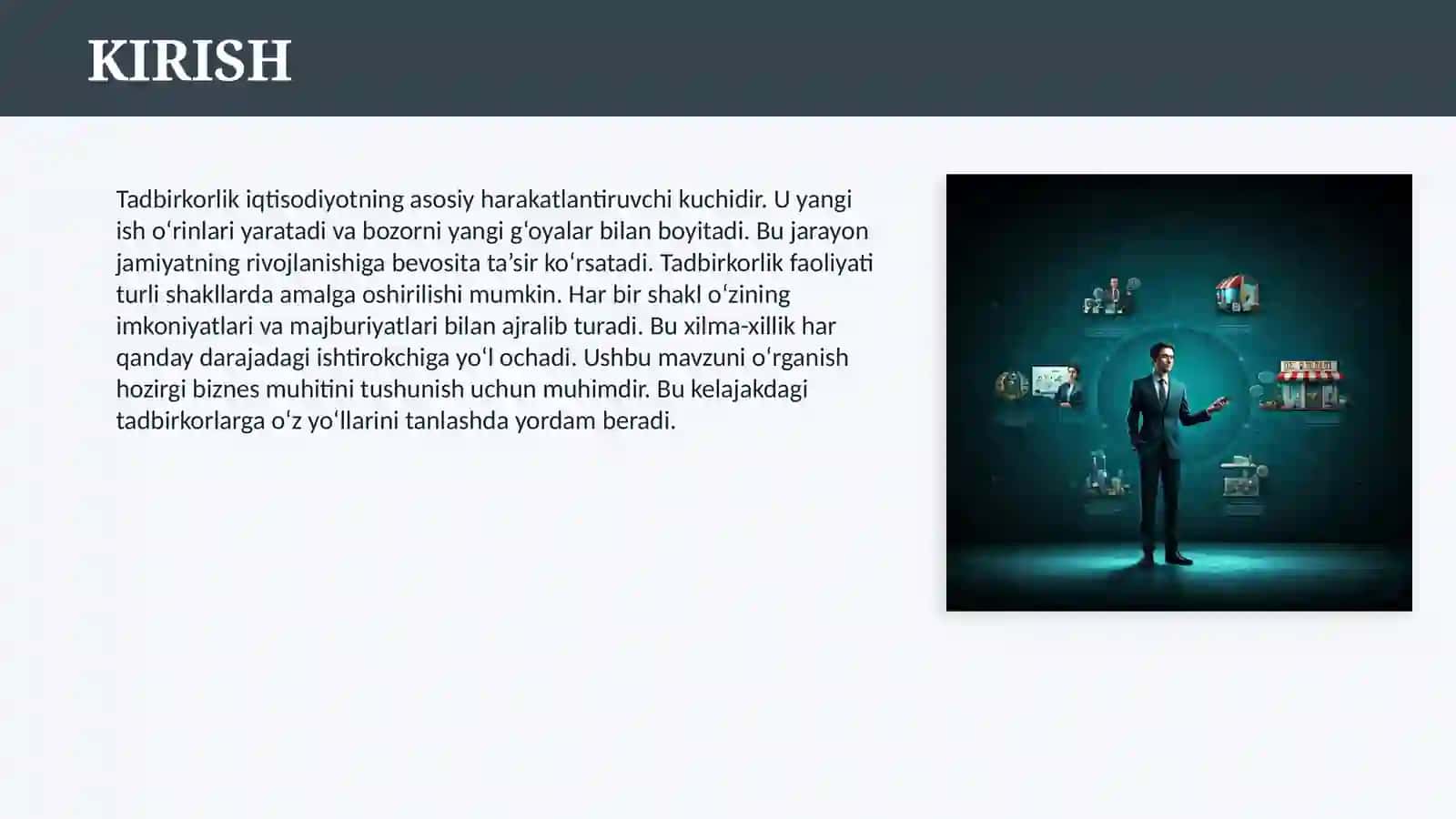TADBIRKORLIK FAOLIYATI VA UNING SHAKLLARI 3