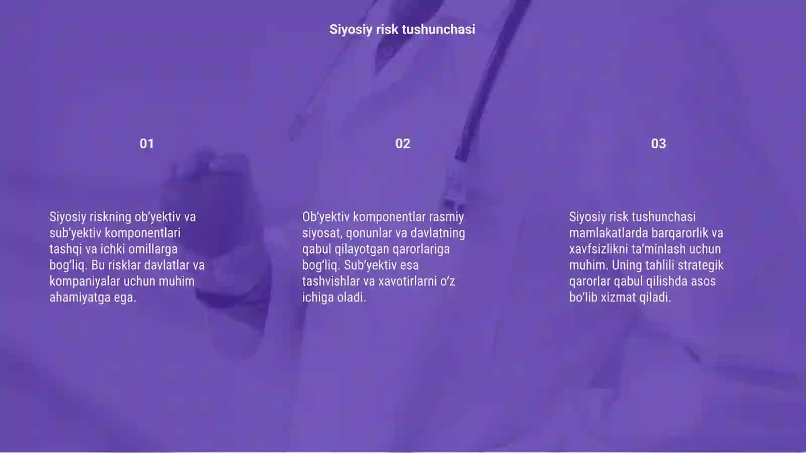 Siyosiy riskning obʼyektiv va subʼyektiv komponentlari 3